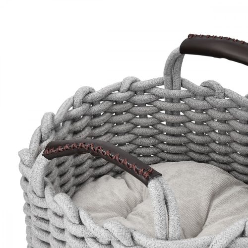 Cos de pisici din tesatura cu perna, 47064.1