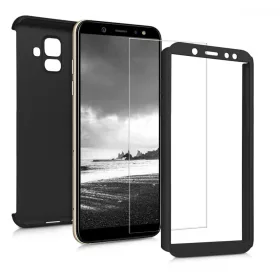   Husa pentru Samsung Galaxy A6 (2018), Policarbonat, Negru, 46337.68