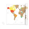 Harta lumii razuibila pentru destinatii calatorie, 82 x 59 cm, 47795.02