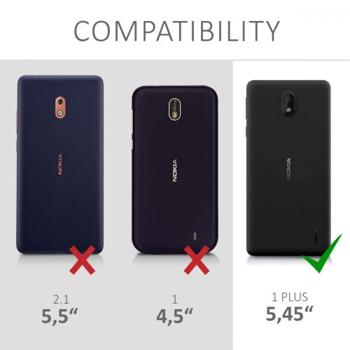Husa pentru Nokia 1 Plus, Textil, Gri, 48021.01