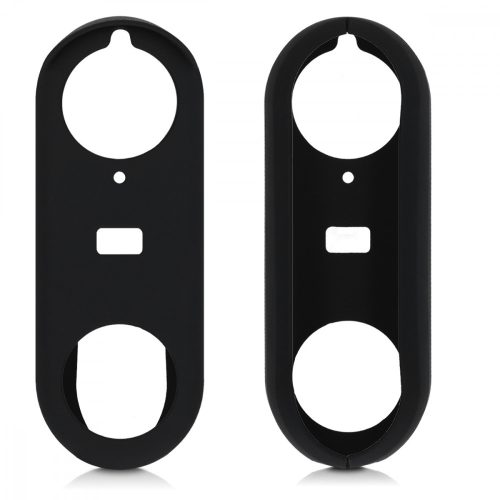 Husa de protectie pentru Nest Hello Video Doorbell, Kwmobile, Negru, Silicon, 48246.01