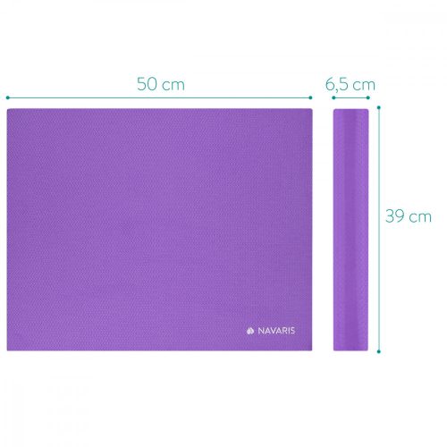 Pad pentru echilibru Navaris, 50 x 39 x 6,5 cm, mov, 44382.45