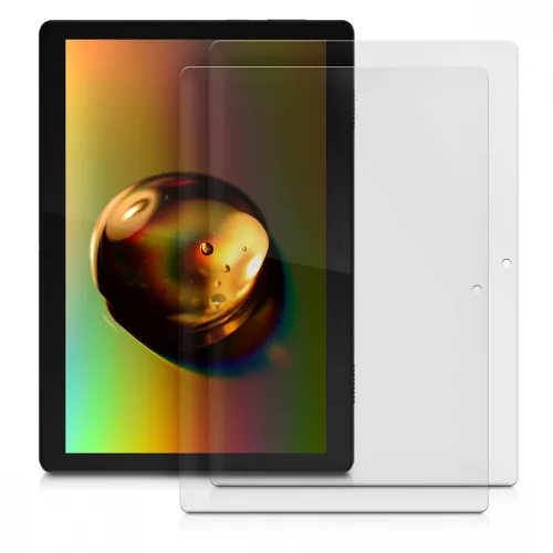 Set 2 Folii de protectie mate pentru tableta Lenovo Tab M10 , Kwmobile, Transparent, Plastic, 48375.2