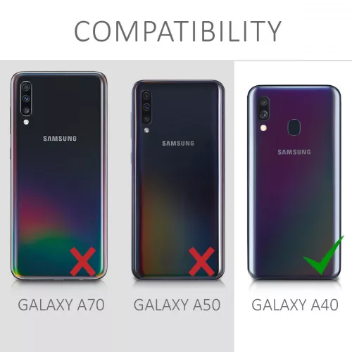 Husa pentru Samsung Galaxy A40, Lemn, Maro, 48551.18