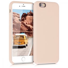   Husa pentru Apple iPhone 6 / iPhone 6s, Silicon, Crem, 40223.154