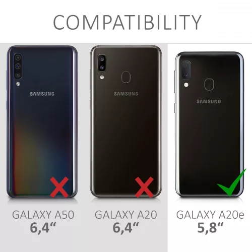 Husa pentru Samsung Galaxy A20e, Silicon, Negru, 48738.47