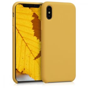  Husa pentru Apple iPhone X / iPhone XS, Silicon, Galben, 42495.143