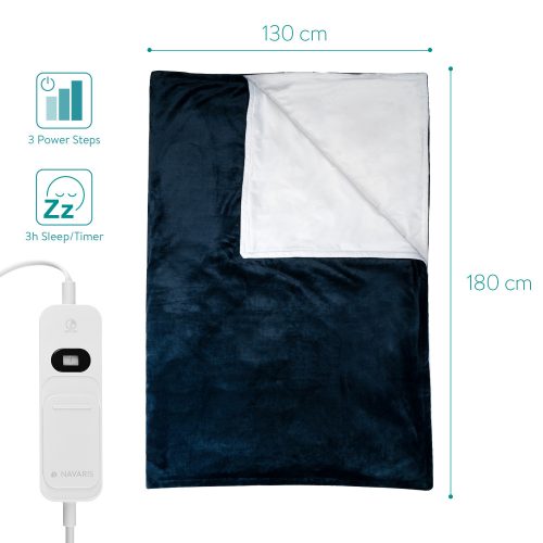 Patura electrica incalzita Navaris 180 x 130 cm, 45274.08.01