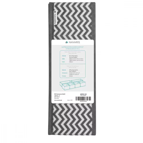 Set 12 cutii de depozitare Navaris diverse marimi, 49052.10