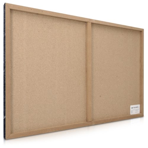 Tabla magnetica Navaris, 60x40 cm, piatra neagra, marker si 5 magneti, negru, MDF