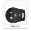 Husa Cheie Auto pentru Nissan - 4 Butoane, Silicon, Negru, 49187.01