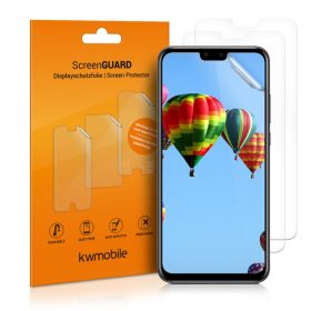   Set 3 folii de protectie pentru Huawei Y9 (2019), Kwmobile, Fata, Transparent, 49392.1