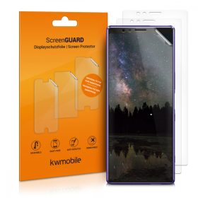   Set 3 folii de protectie pentru Sony Xperia 1, Kwmobile, Fata, Transparent, 49402.1