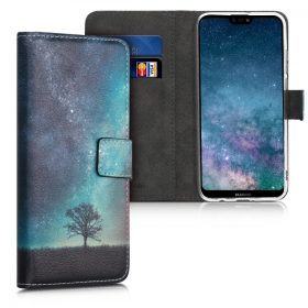   Husa pentru Huawei P20 Lite (2019), Piele ecologica, Multicolor, 49456.03
