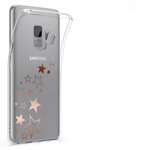 Husa pentru Samsung Galaxy S9, Silicon, Rose Gold, 44196.32