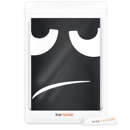 Husa pentru troler marime XL, Kwmobile, Negru/Alb, Lycra, 45230.4.01