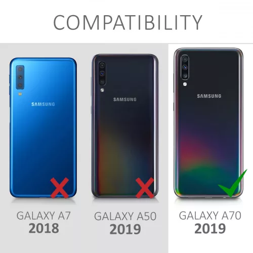 Husa pentru Samsung Galaxy A70, Silicon, Rosu, 48430.36