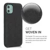 Husa pentru Apple iPhone 11, Textil, Negru, 49805.01