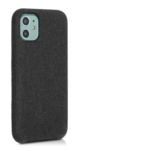 Husa pentru Apple iPhone 11, Textil, Negru, 49805.01