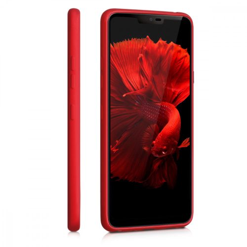 Husa pentru LG G7 ThinQ / G7 Fit / G7 One, Silicon, Rosu, 45159.36