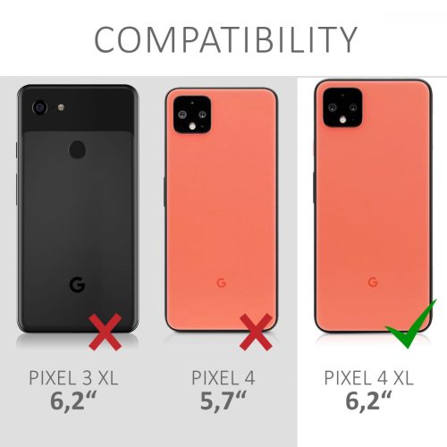 Set 3 folii de protectie pentru Google Pixel 4 XL, Kwmobile, Fata, Transparent, 50885.1