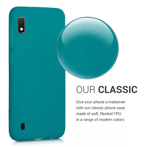 Husa pentru Samsung Galaxy A10, Silicon, Verde, 49814.57