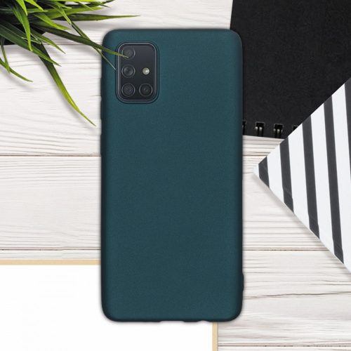 Husa pentru Samsung Galaxy A71, Silicon, Verde, 51213.14