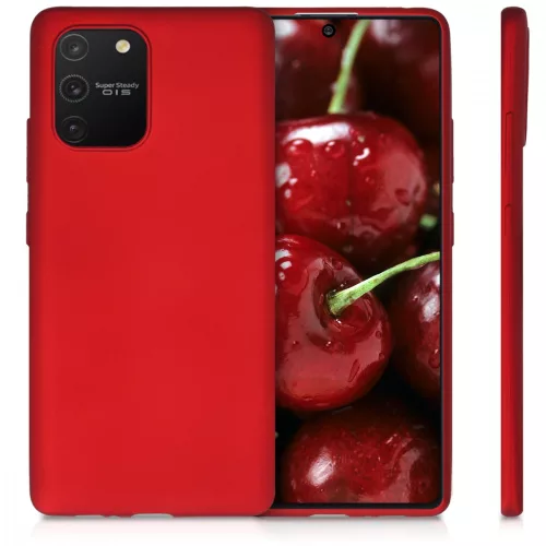 Husa pentru Samsung Galaxy S10 Lite, Silicon, Rosu, 51411.36