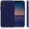 Husa pentru Apple iPhone X / iPhone XS, Silicon, Albastru, 46313.182