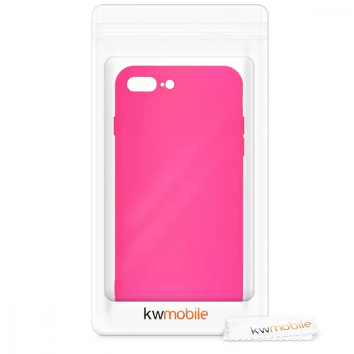 Husa pentru Apple iPhone 8 Plus / iPhone 7 Plus, Silicon, Roz, 49981.77