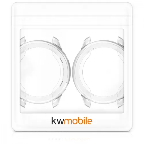 Set 2 Huse pentru Xiaomi Amazfit GTR (47mm), Silicon, Transparent, 52667.01