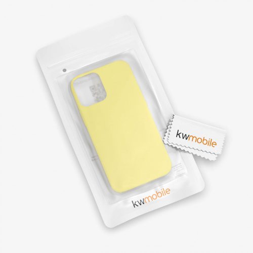 Husa pentru Apple iPhone 12 / iPhone 12 Pro, Silicon, Galben, 52641.49