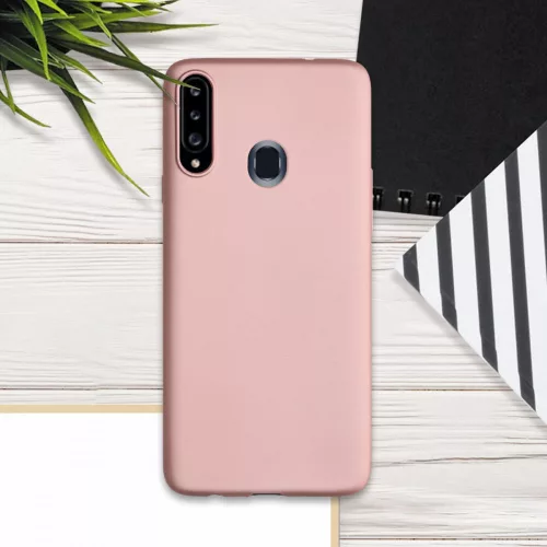 Husa pentru Samsung Galaxy A20s, Silicon, Roz, 52930.31