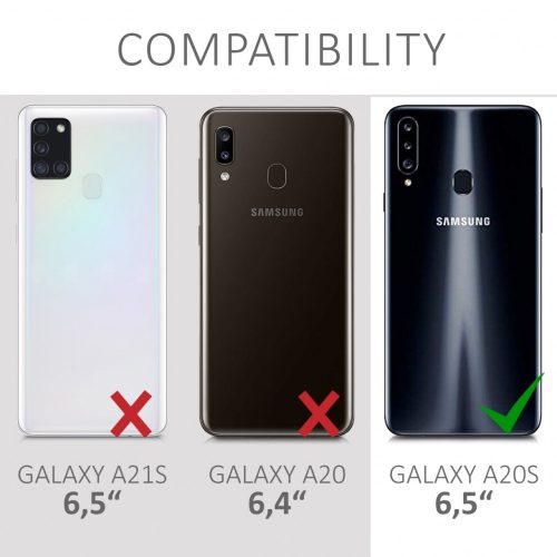 Husa pentru Samsung Galaxy A20s, Silicon, Negru, 52935.01