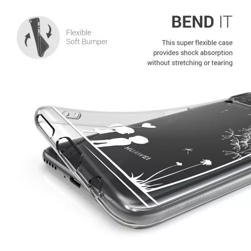 Husa pentru Huawei P40 Lite, Silicon, Alb, 52161.07