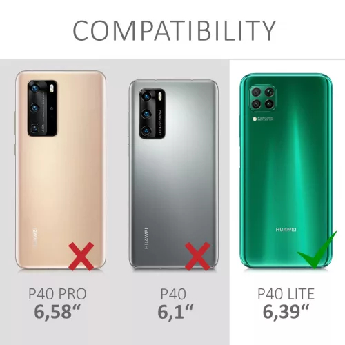 Husa pentru Huawei P40 Lite, Silicon, Alb, 52161.07
