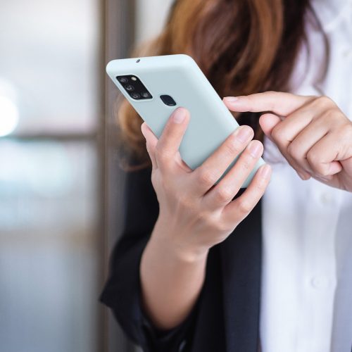 Husa pentru Samsung Galaxy A21s, Silicon, Albastru, 52494.177