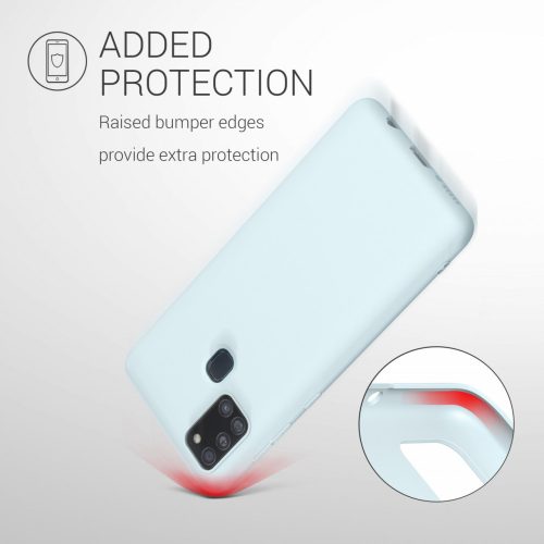 Husa pentru Samsung Galaxy A21s, Silicon, Albastru, 52494.177