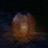 Lampa solara de exterior Navaris, Iluminare LED, 30 cm, Pornire/oprire automata, 47543.07