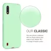 Husa pentru Samsung Galaxy A01, Silicon, Verde, 51372.50