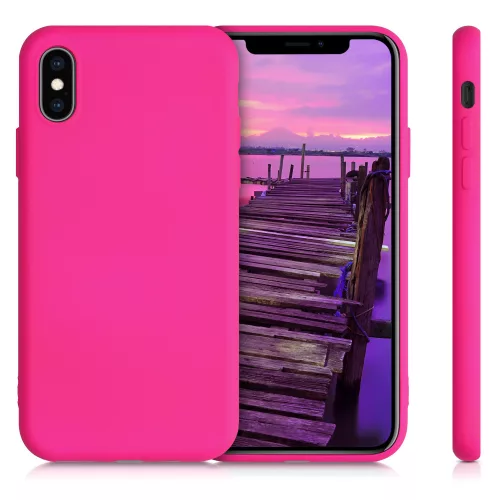 Husa pentru Apple iPhone X / iPhone XS, Silicon, Roz, 52975.77