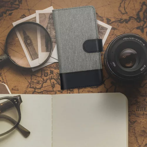 Husa pentru Samsung Galaxy S20 FE, Textil, Gri, 53611.22