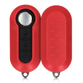   Carcasa Cheie pentru Fiat / Lanica - 3 Butoane, Plastic, Rosu, 48232.09