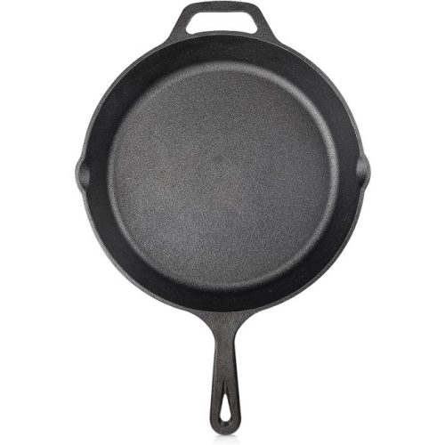 Tigaie adanca rotunda din fonta cu maner Navaris - 25 cm, 48585.01.2