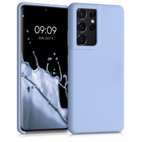   Husa pentru Samsung Galaxy S21 Ultra, Silicon, Albastru, 54074.58