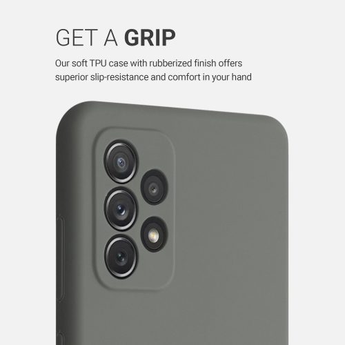 Husa pentru Samsung Galaxy A72, Silicon, Gri, 54359.155