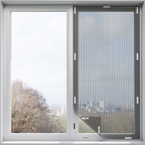 Plasa de insecte pentru fereastra Navaris, 220 x 150 cm, Ajustabila, Cleme magnetice, 54487.2