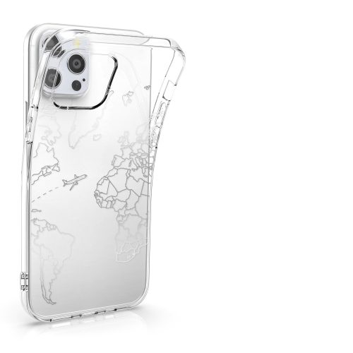 Husa pentru Apple iPhone 12 / iPhone 12 Pro, Silicon, Silver, 53035.12