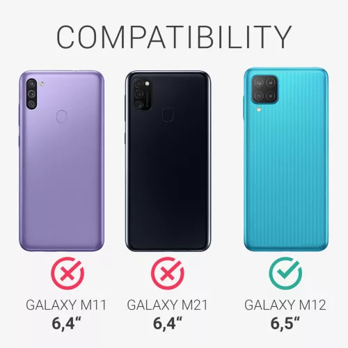 Husa pentru Samsung Galaxy M12, Silicon, Negru, 55077.47