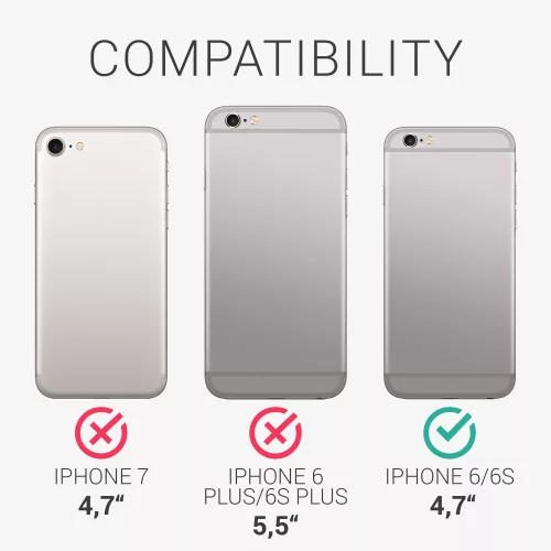 Husa pentru iPhone 6 / iPhone 6s, Silicon, Albastru, 40223.224